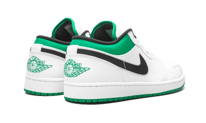 Air Jordan 1 Low White Lucky Green Black sold by Addict Sneakers product image thumbnail 3