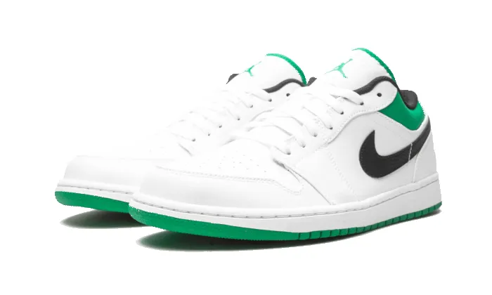 Air Jordan 1 Low White Lucky Green Black sold by Addict Sneakers product image thumbnail 2