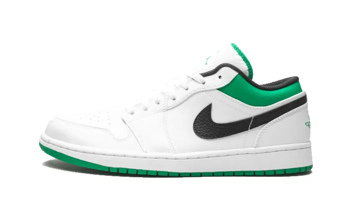 Air Jordan 1 Low White Lucky Green Black sold by Addict Sneakers