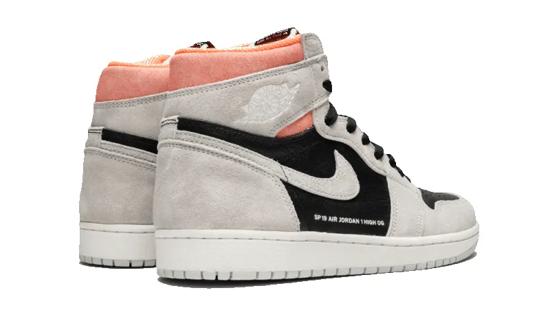 Air Jordan 1 Retro High Neutral Grey Hyper Crimson sold by Addict Sneakers product image thumbnail 3