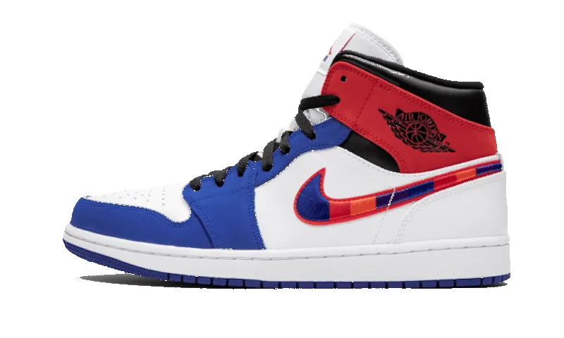 Air Jordan 1 Mid Multicolor Swoosh sold by Addict Sneakers