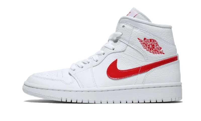 Air Jordan 1 Mid White University Red sold by Addict Sneakers