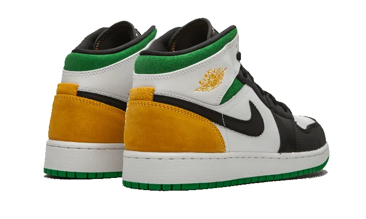 Air Jordan 1 Mid Se White Laser Orange Lucky Green sold by Addict Sneakers product image thumbnail 2