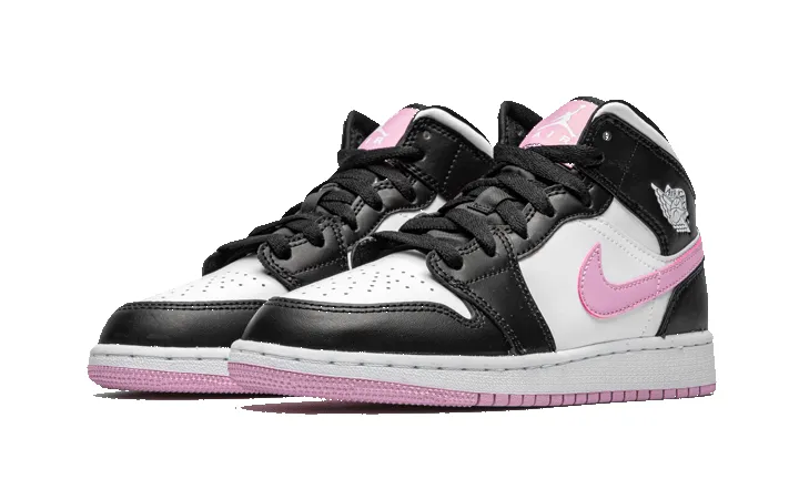 Air Jordan 1 Mid White Black Light Arctic Pink sold by Addict Sneakers product image thumbnail 2