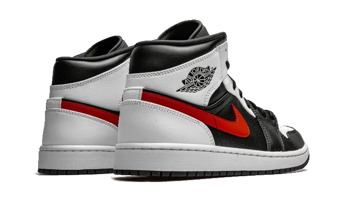 Air Jordan 1 Mid Black Chile Red White sold by Addict Sneakers product image thumbnail 3