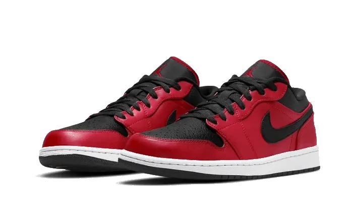 Air Jordan 1 Low Reverse Bred Pebbled Swoosh sold by Addict Sneakers product image thumbnail 2