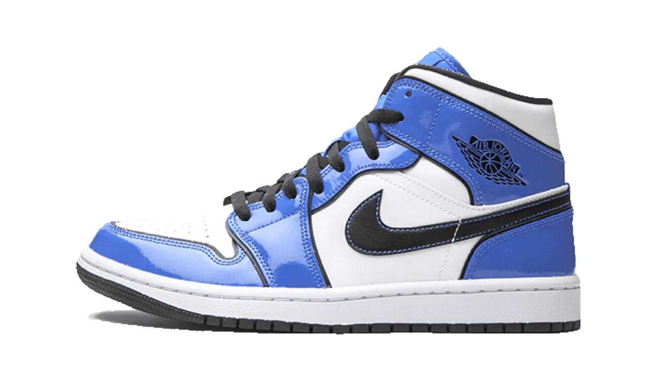Air Jordan 1 Mid Signal Blue sold by Addict Sneakers