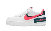 Nike Air Force 1 Shadow White Dark Teal Solar Red sold by Addict Sneakers