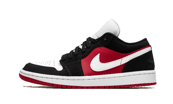 Air Jordan 1 Low Black White Gym Red sold by Addict Sneakers