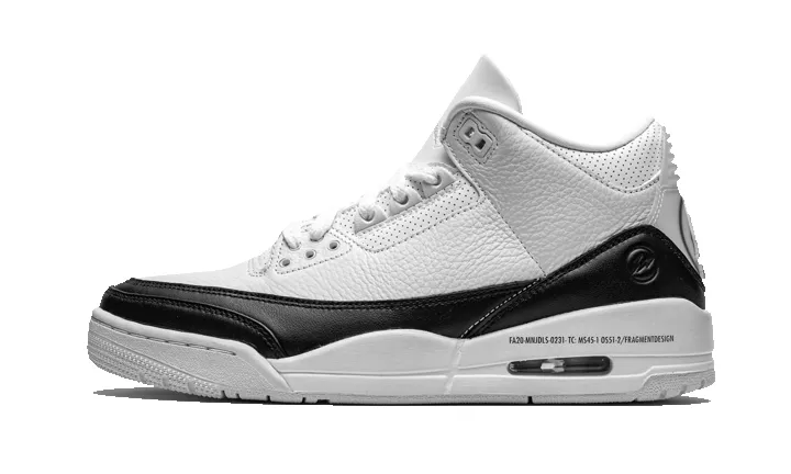 Air Jordan 3 Retro Fragment White Black sold by Addict Sneakers