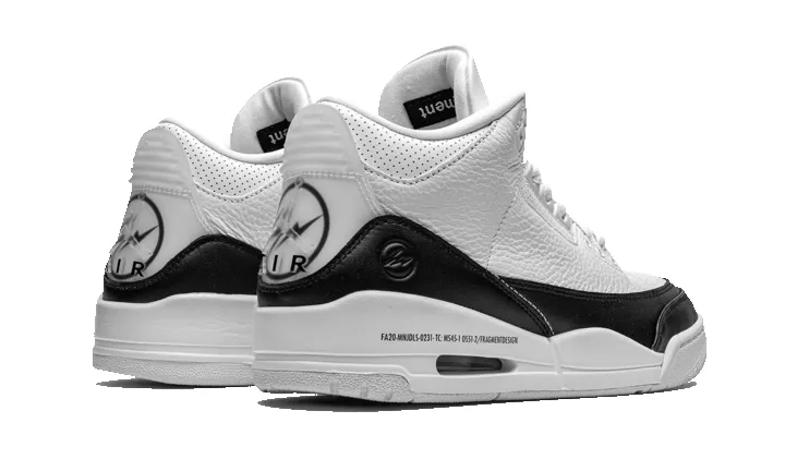 Air Jordan 3 Retro Fragment White Black sold by Addict Sneakers product image thumbnail 3