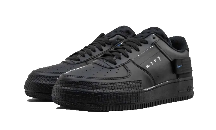 Nike Air Force 1 Low Drop Type Triple Black sold by Addict Sneakers product image thumbnail 2