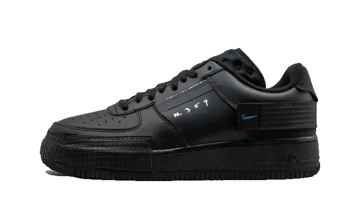 Nike Air Force 1 Low Drop Type Triple Black sold by Addict Sneakers