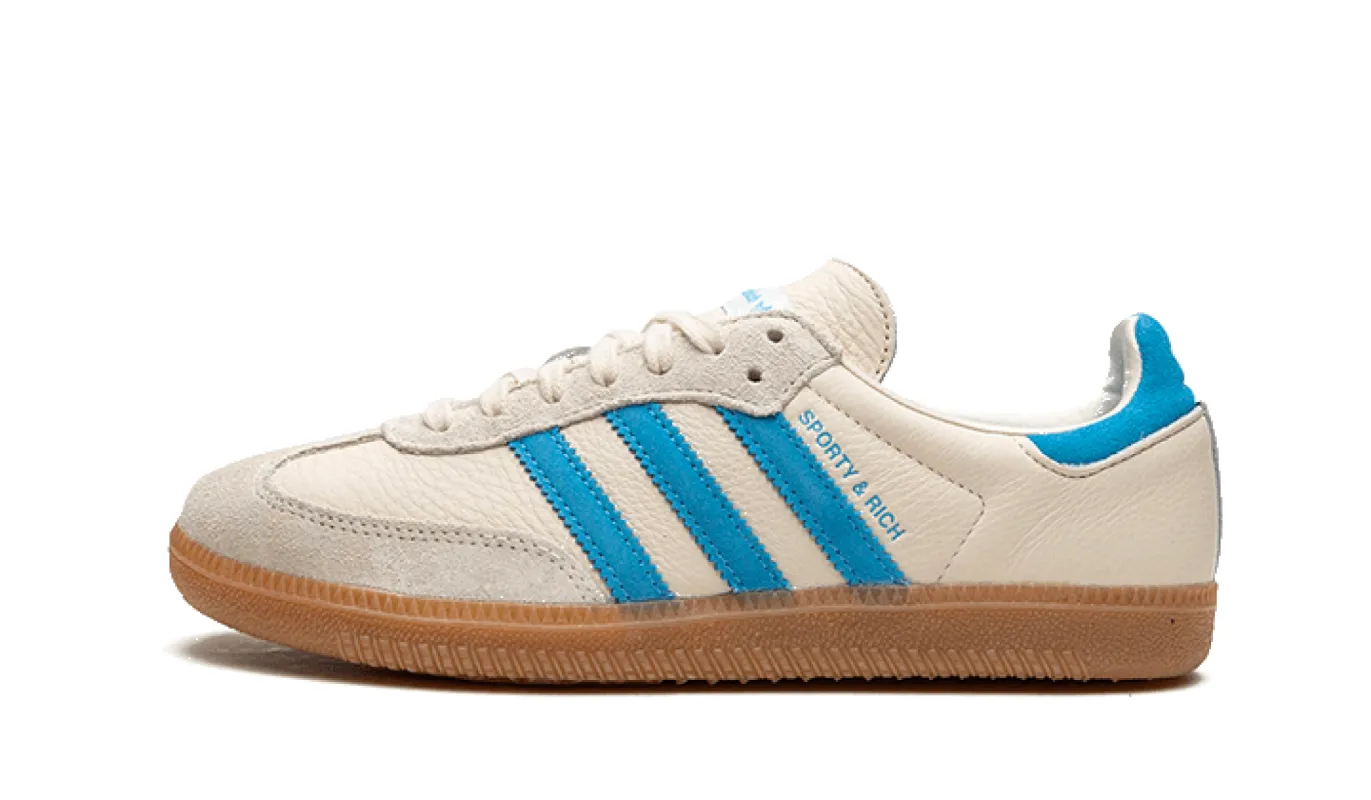 Adidas Samba OG Sporty & Rich Beige Blue sold by Addict Sneakers