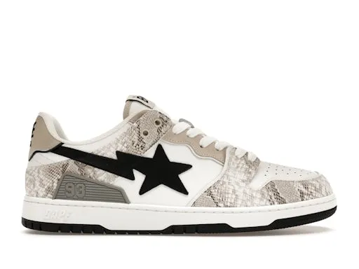 A Bathing Ape Sk 8 Sta#1 Beige Snakeskin sold by Addict Sneakers