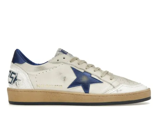 Golden Goose Ball-Star Low White Bluette sold by Addict Sneakers