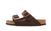 Birkenstock Arizona Suede Leather Soft Footbed Mocha sold by Addict Sneakers
