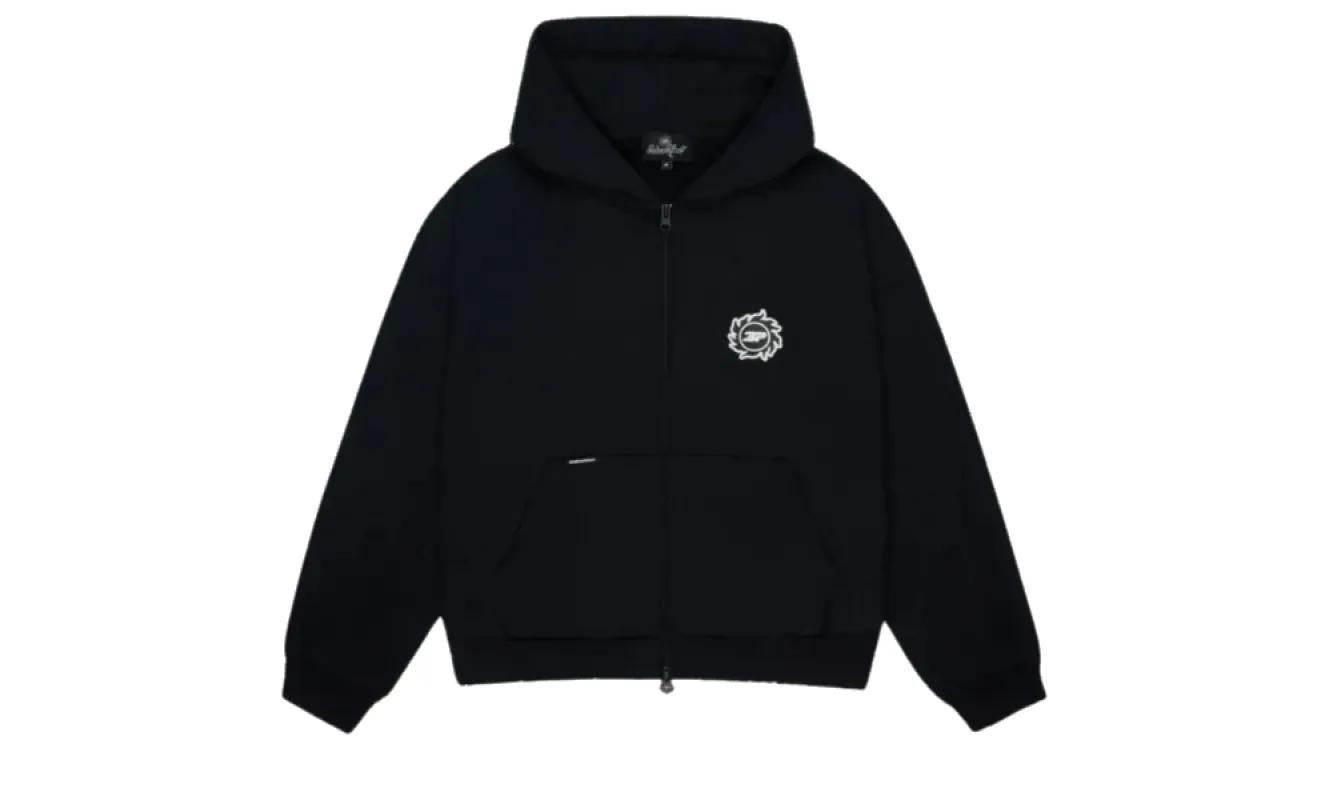 Broken Planet Sun Zip-Up Hoodie Midnight Black sold by Addict Sneakers
