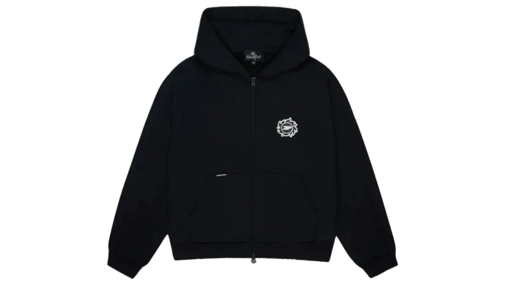 Broken Planet Sun Zip-Up Hoodie Midnight Black sold by Addict Sneakers