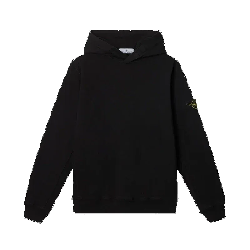 Stone Island Hooded Sweatshirt Old Effect Black made by Stone Island