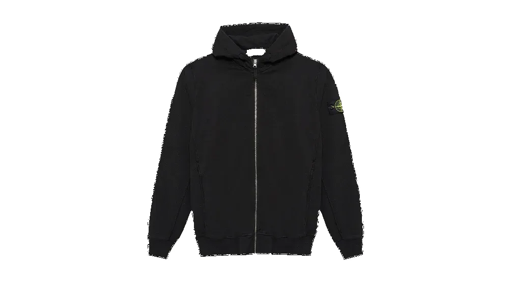 Stone Island Zipped Sweatshirt Black sold by Addict Sneakers