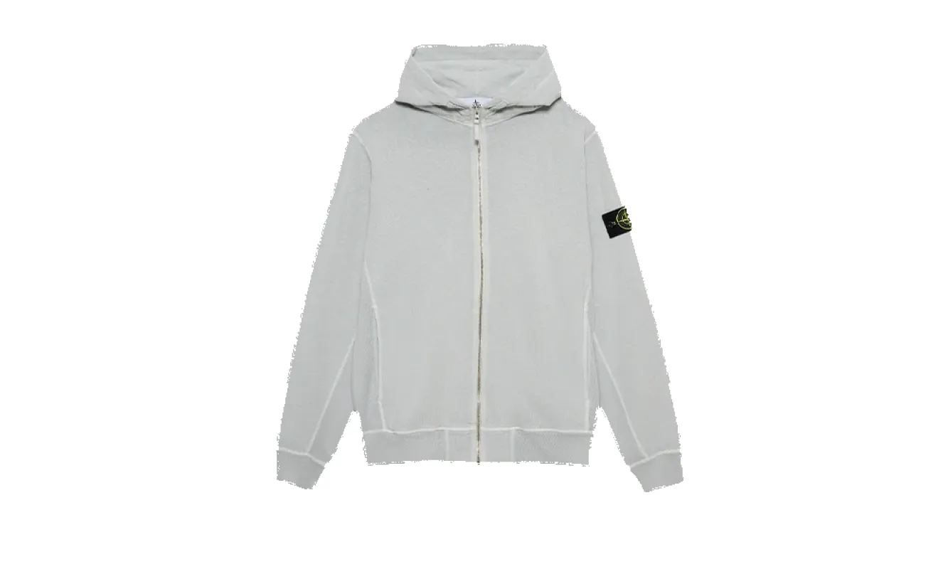 Stone Island Zipped Sweatshirt Light Grey made by Stone Island