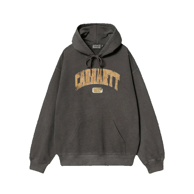 Carhartt WIP Hooded Sweatshirt Library Black Dyed sold by Addict Sneakers
