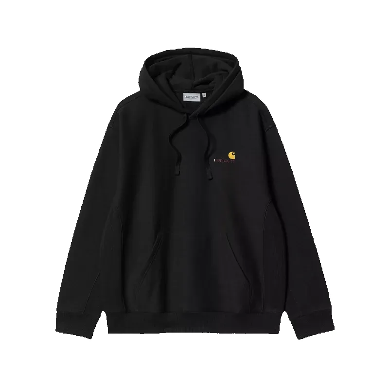 Carhartt WIP Hooded Sweatshirt American Script Black sold by Addict Sneakers