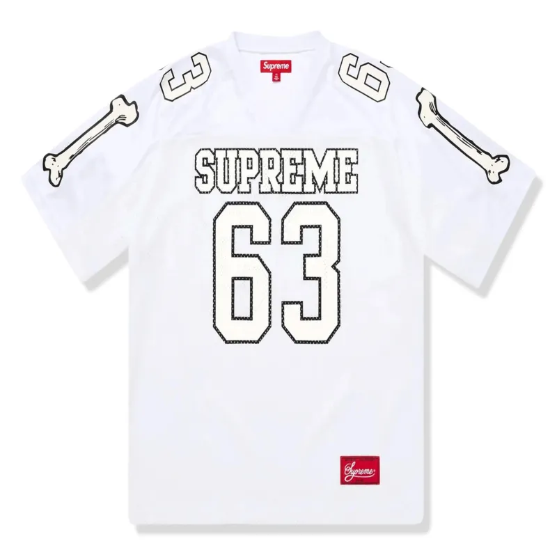 Supreme Bones White Football Jersey made by Supreme