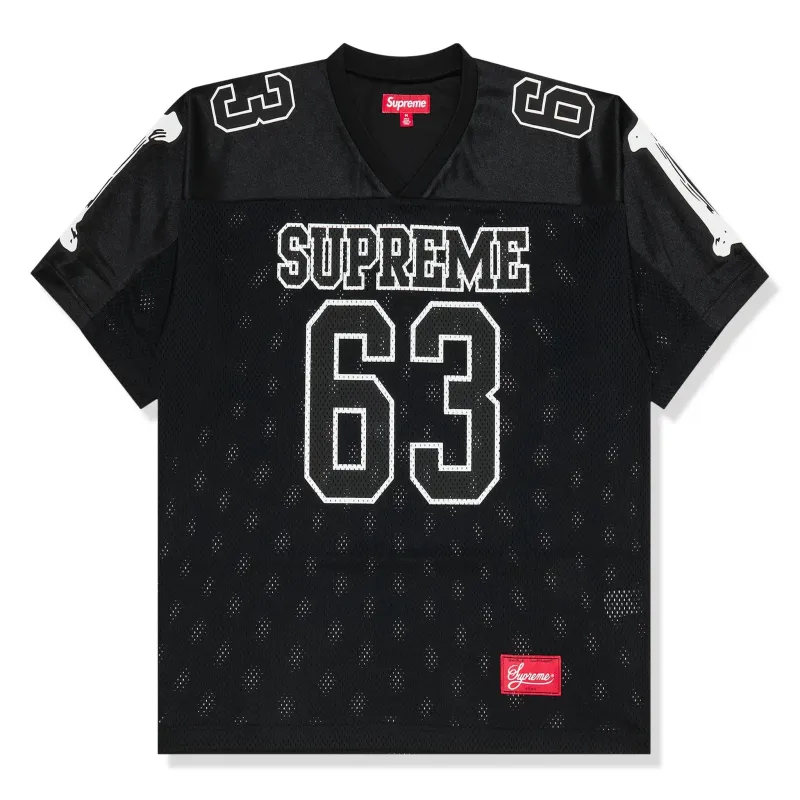 Supreme Bones Black Football Jersey made by Addict Sneakers