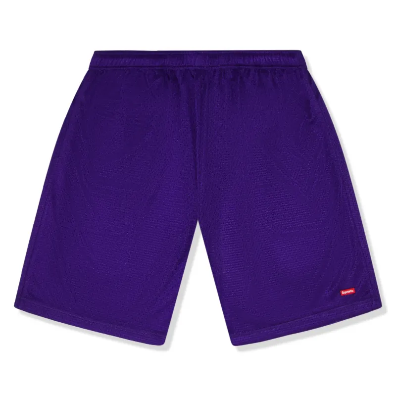 Supreme Small Box Baggy Mesh Purple Shorts (SS25) made by Addict Sneakers