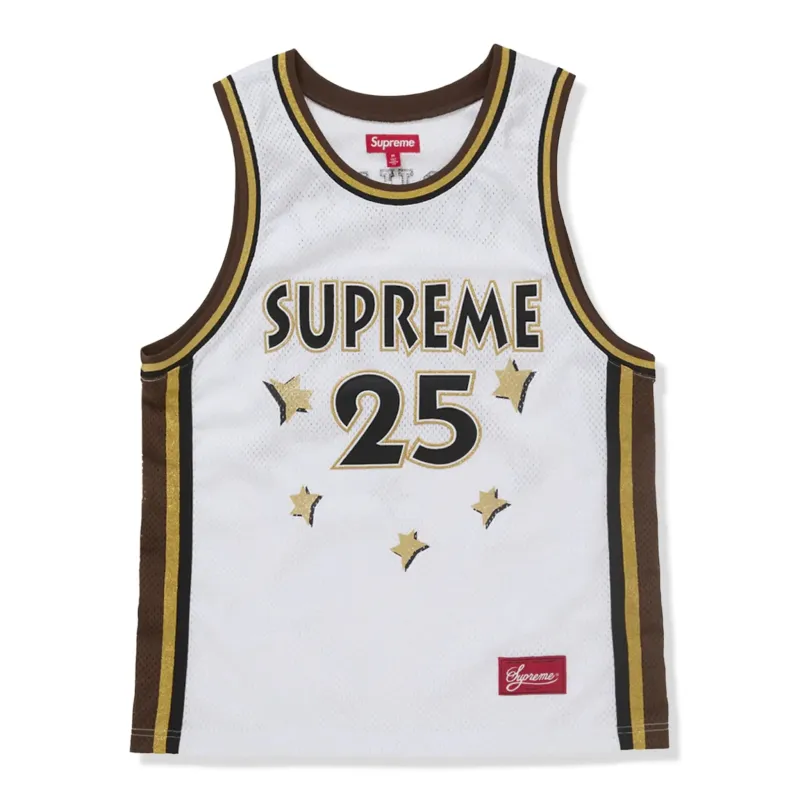 Supreme All Star Basketball White Jersey (SS25) made by Addict Sneakers