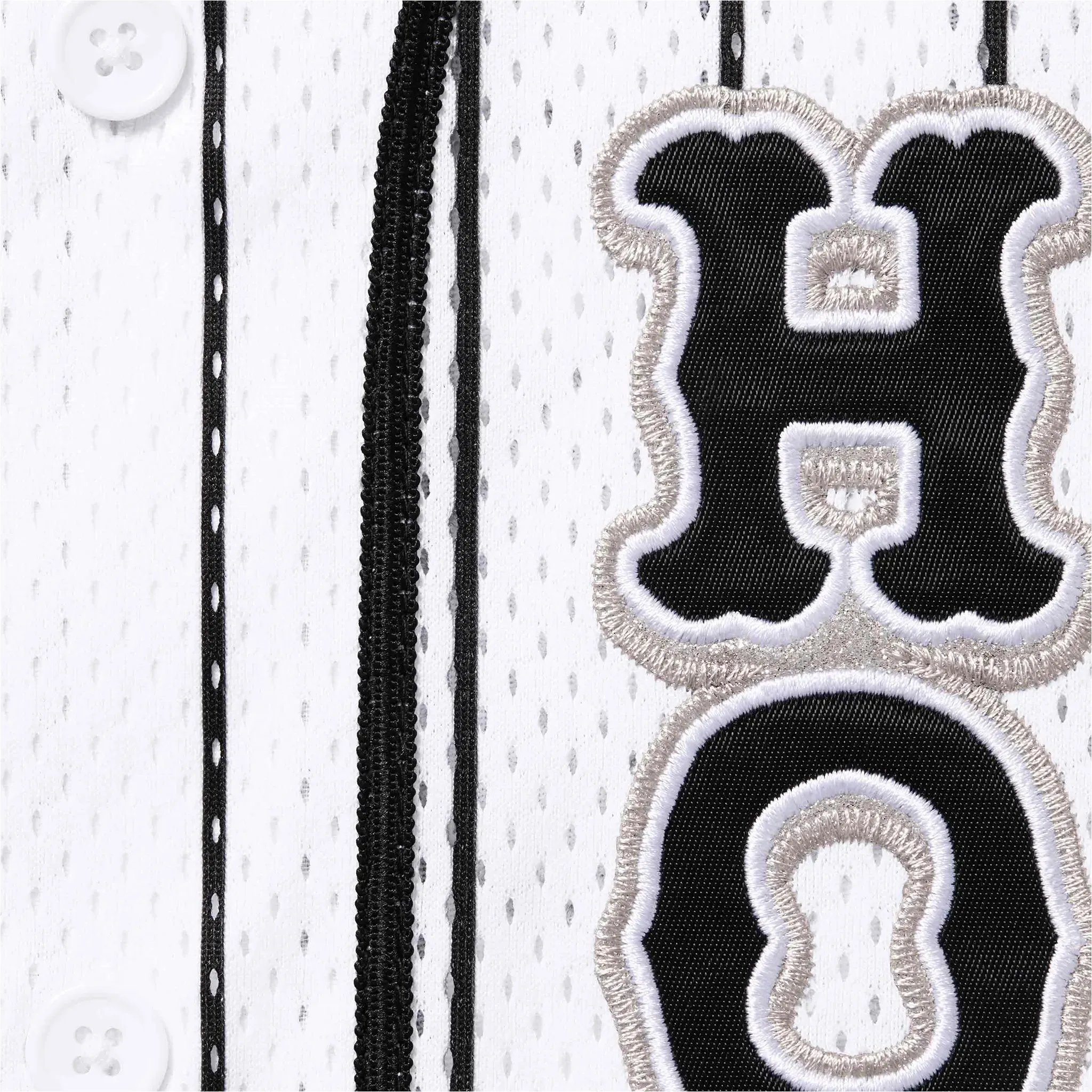 Supreme Homerun White Stripe Baseball Jersey sold by Addict Sneakers product image thumbnail 3