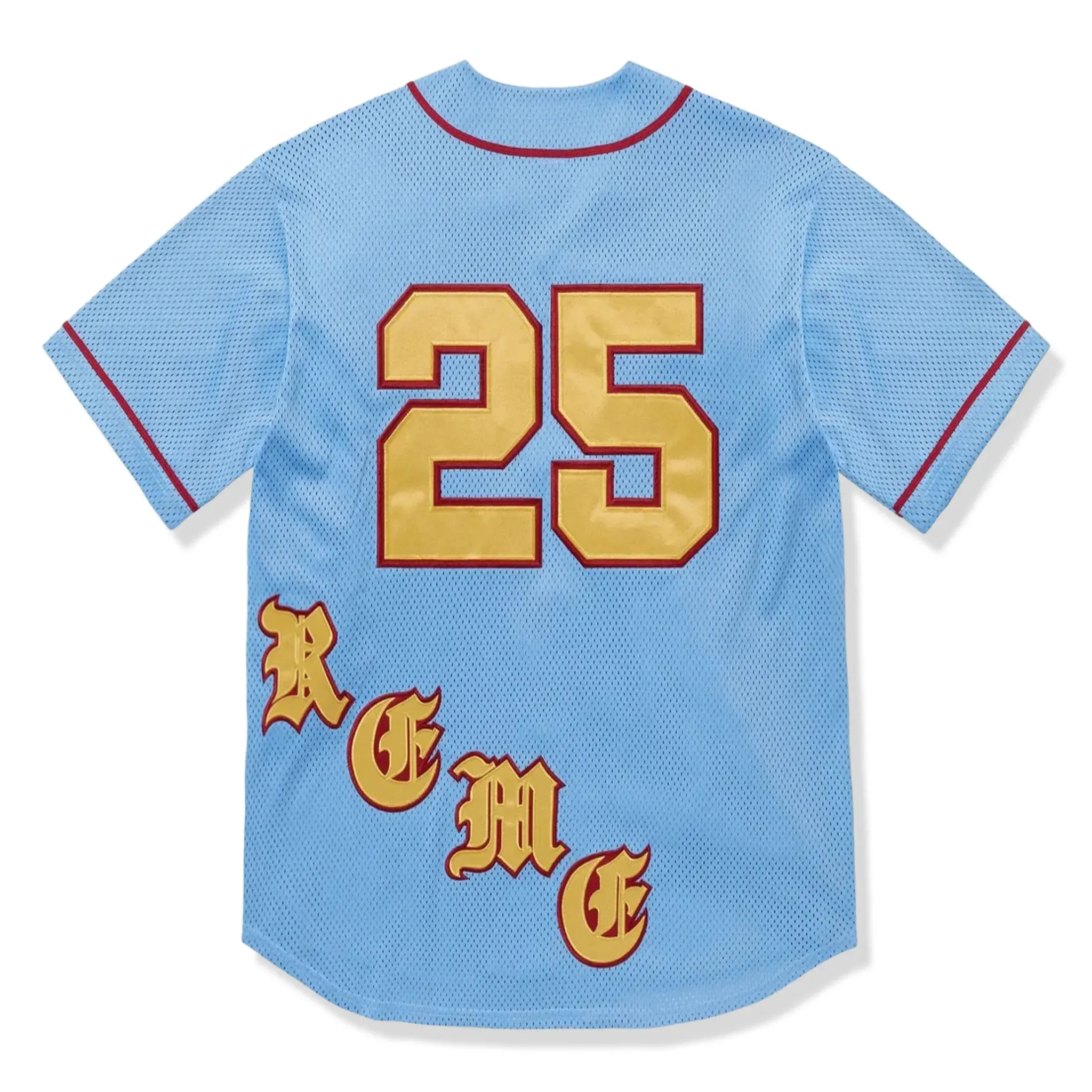 Supreme Old English Blue Baseball Jersey sold by Addict Sneakers product image thumbnail 2