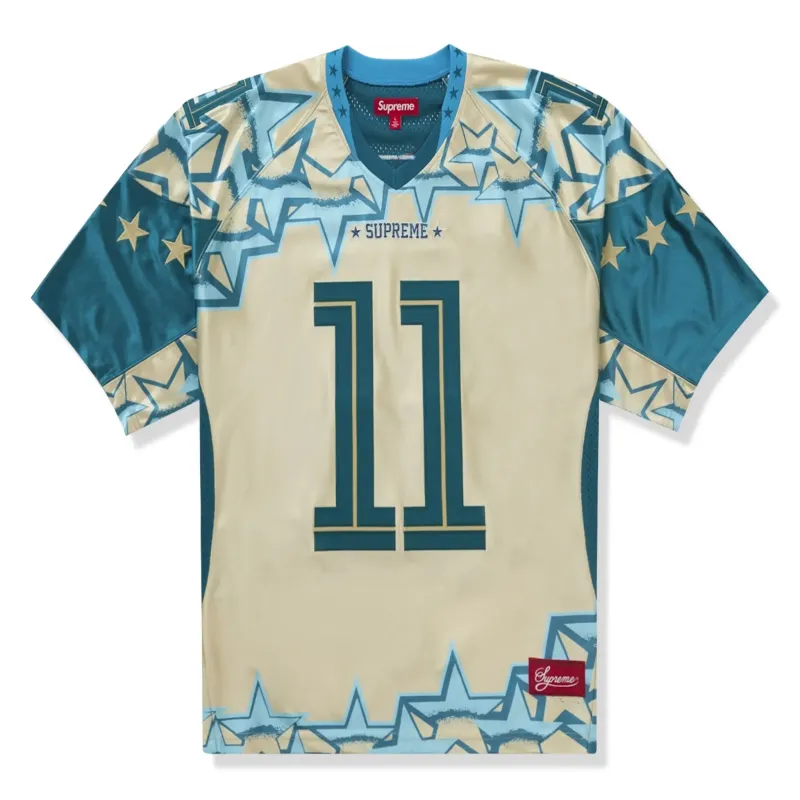 Supreme Stars Football Jersey Gold made by Addict Sneakers