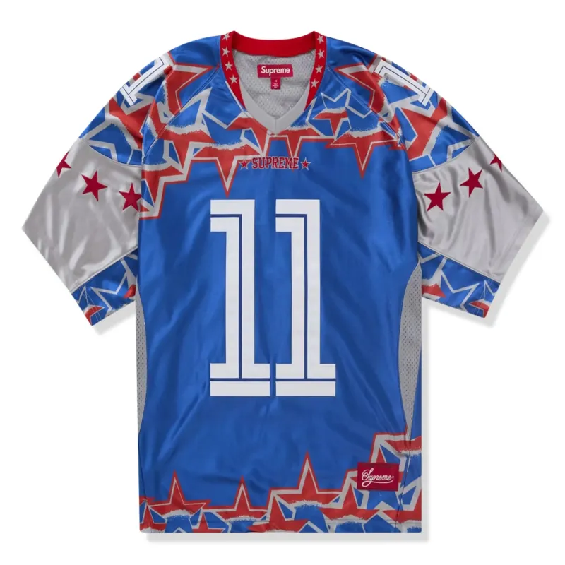 Supreme Stars Football Jersey Royal Blue sold by Addict Sneakers