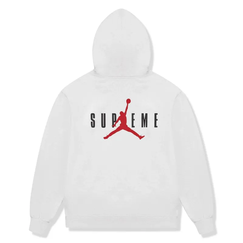 Supreme x Jordan Ash Grey Hoodie (FW24) made by Supreme