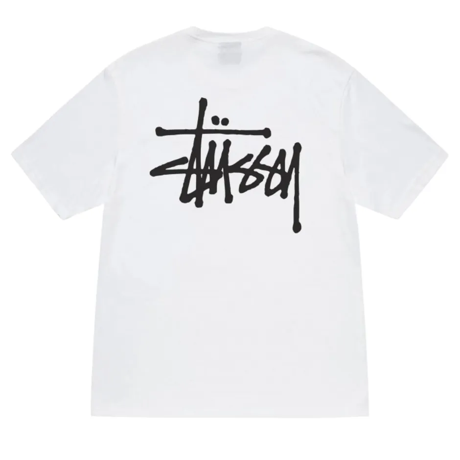 Stussy T Shirt Basics White sold by Addict Sneakers product image thumbnail 2
