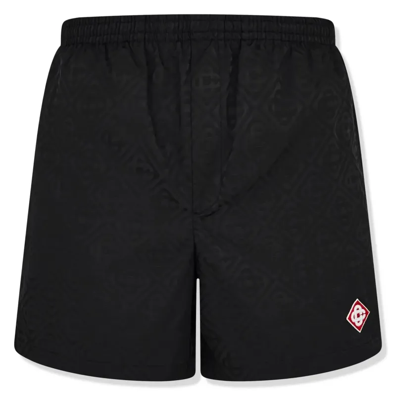 Casablanca Casa Jacquard Black Swim Shorts made by Casablanca