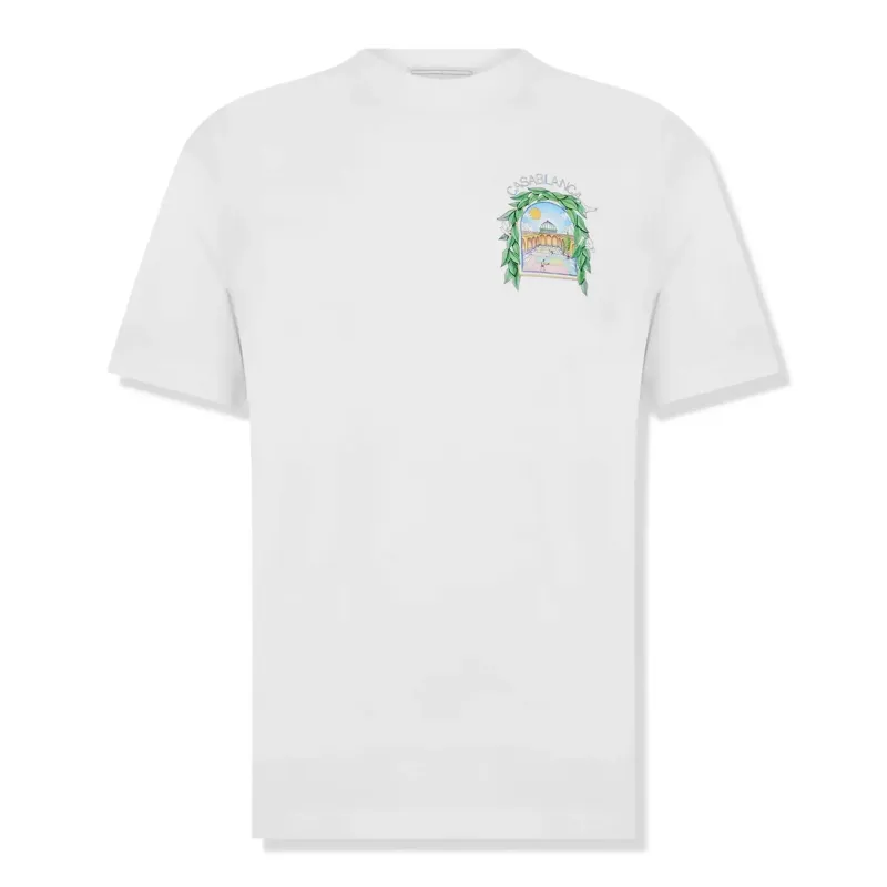 Casablanca Casa Larche Tennis White T Shirt made by Addict Sneakers