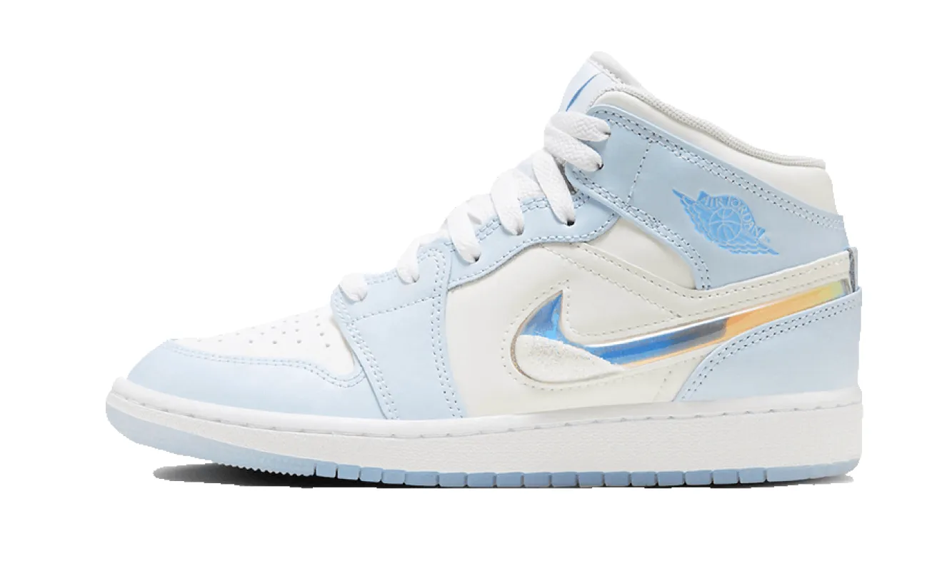 Air Jordan 1 Mid Glitter Swoosh made by Jordan