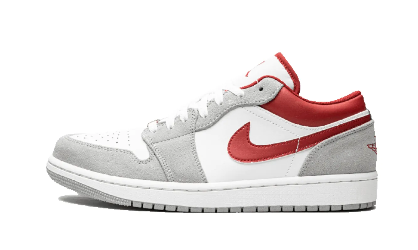Air Jordan 1 Low SE Light Smoke Grey Gym Red made by Jordan