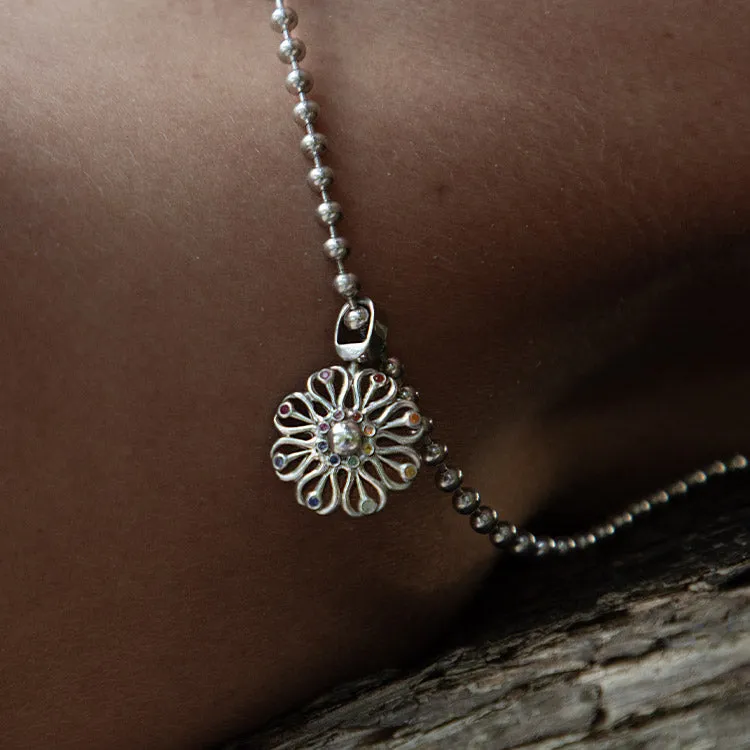 Rainbow Flower Necklace sold by Aethera product image thumbnail 2