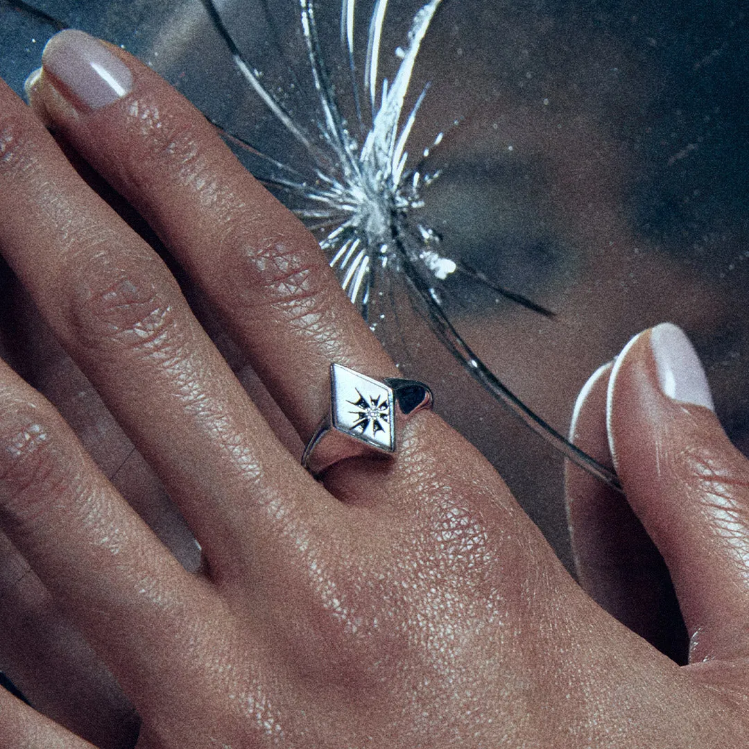 Aethera Diamond Signet Ring sold by Aethera product image thumbnail 3