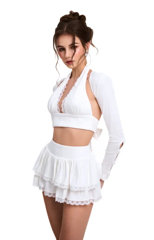 Amelie Bolero - White sold by Cosette di Ames