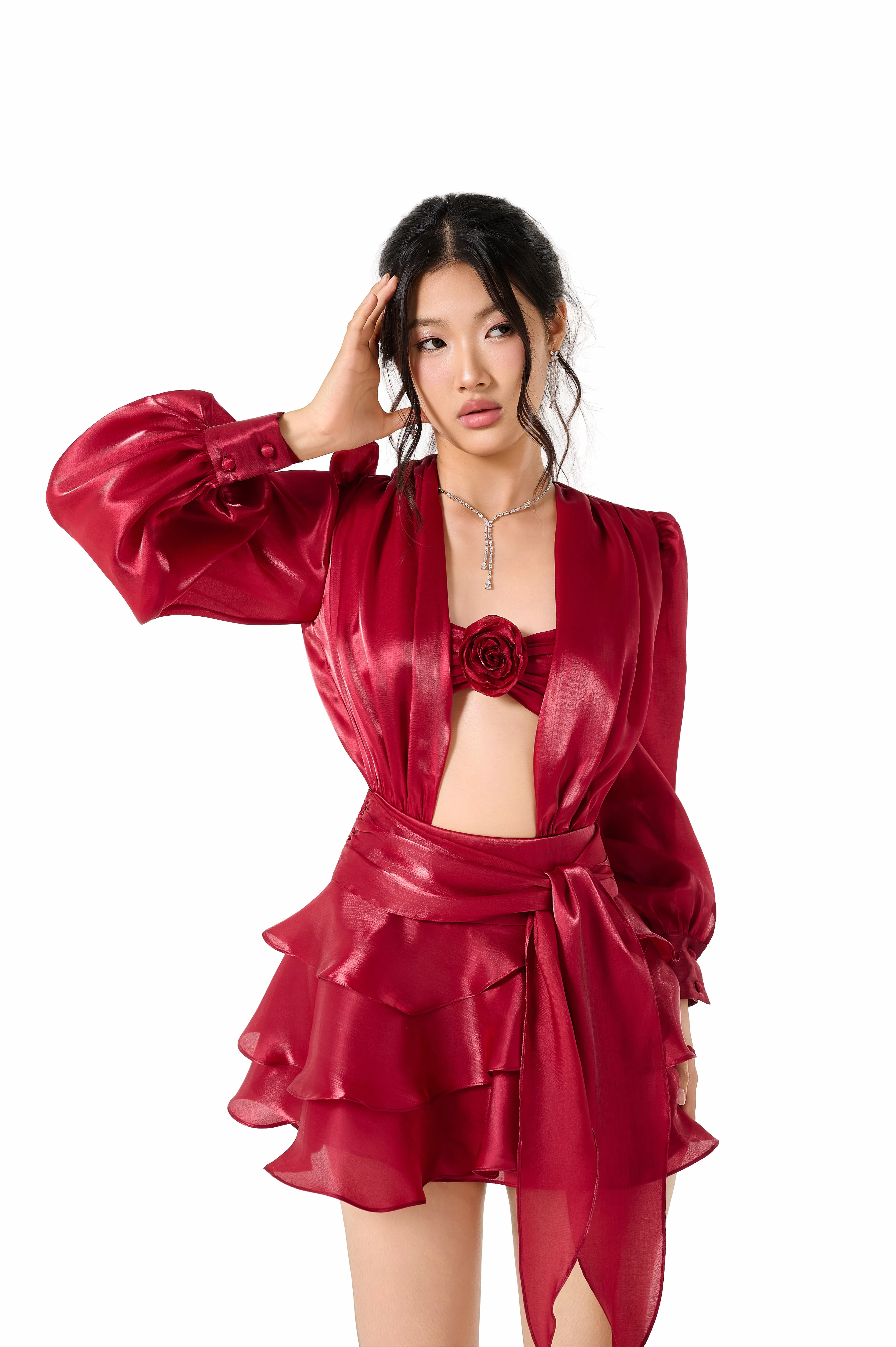 Jasmine Dress - Red sold by Cosette di Ames product image thumbnail 5