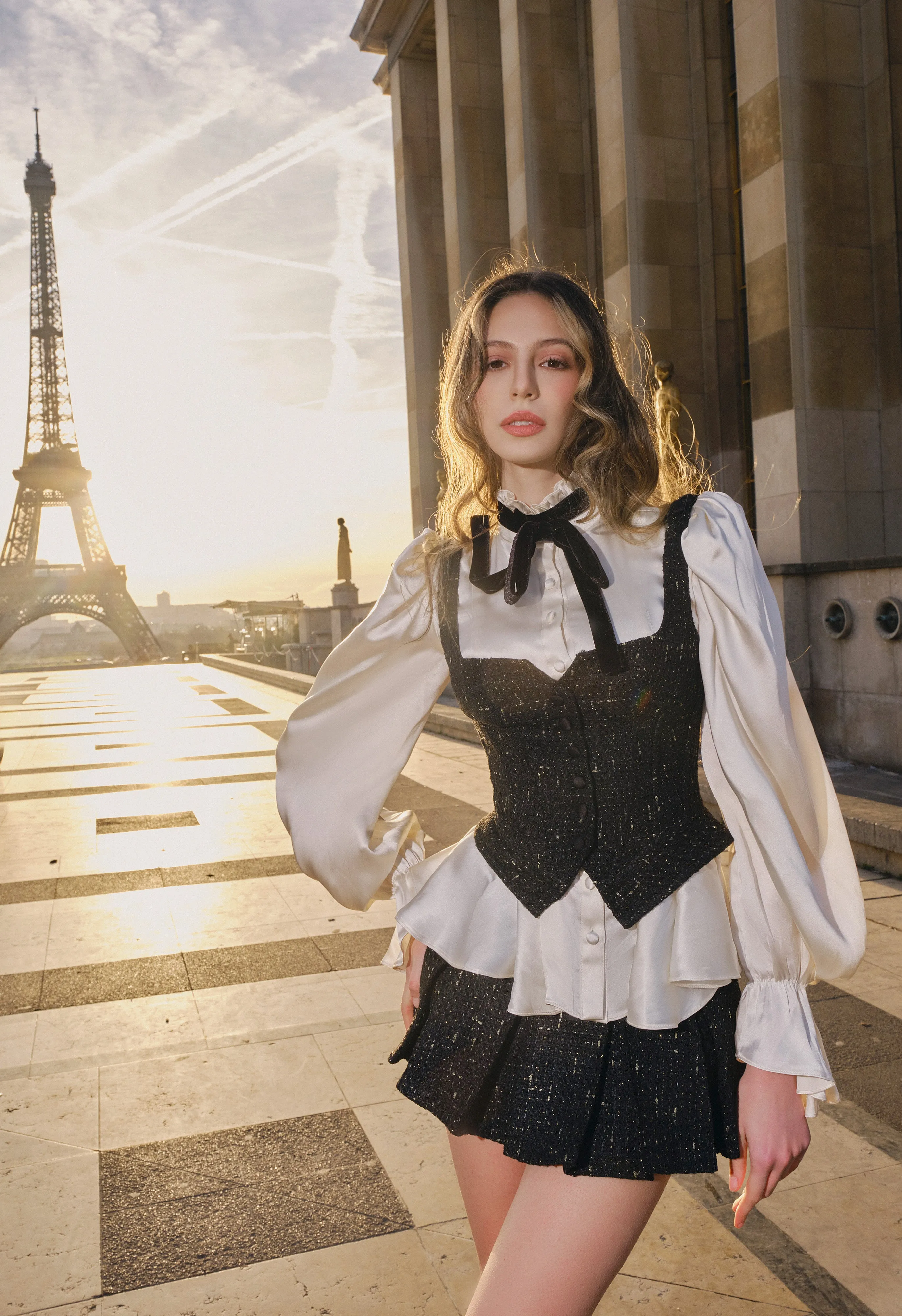 Elara Satin Blouse sold by Cosette di Ames product image thumbnail 5