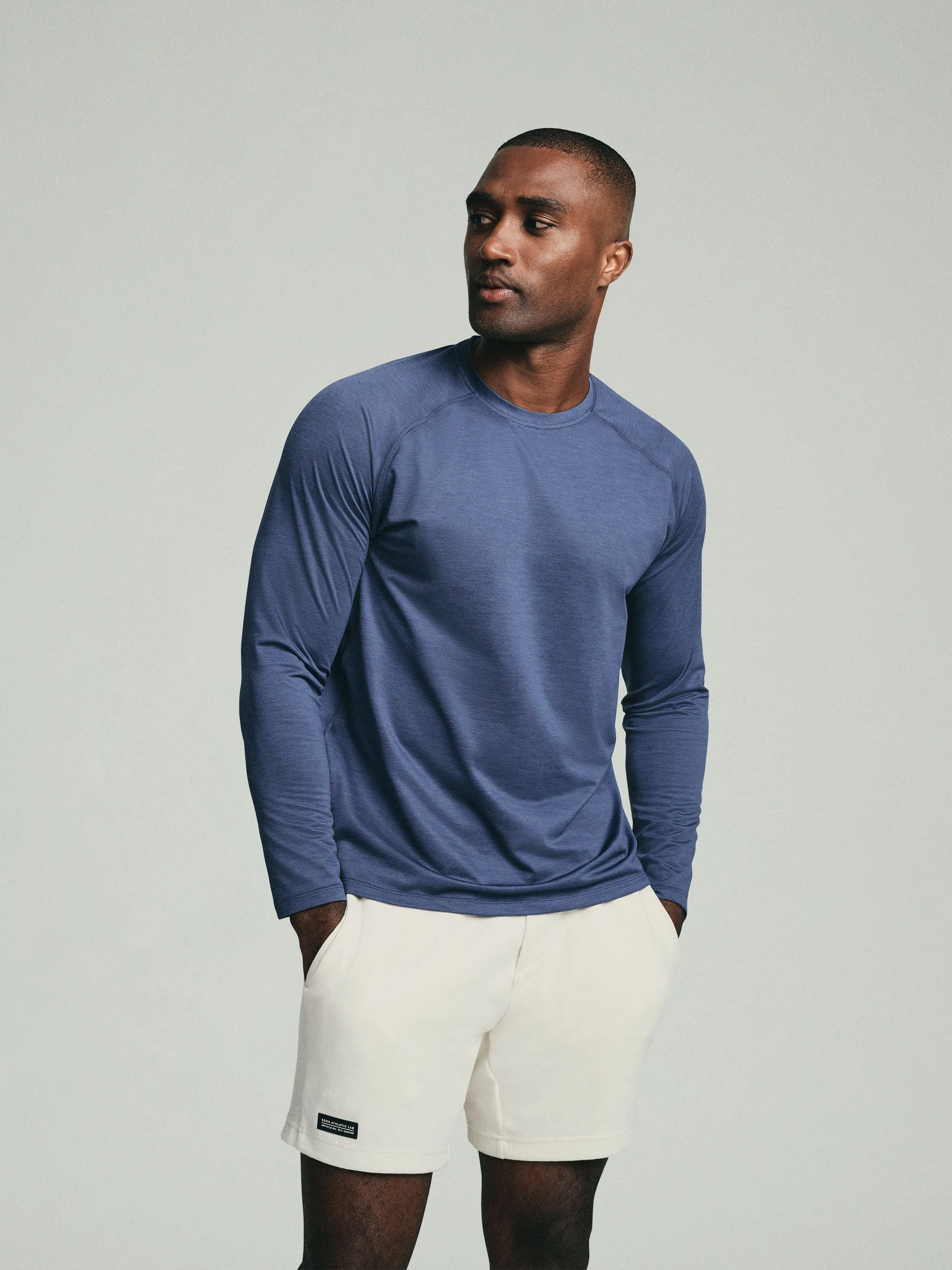 UPF 50 Performance LS Tee - Navy sold by Sodo Athletic Club product image thumbnail 3