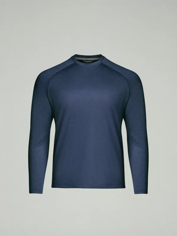 Long Sleeve - UPF 50+ Performance Tee - Navy made by SODO