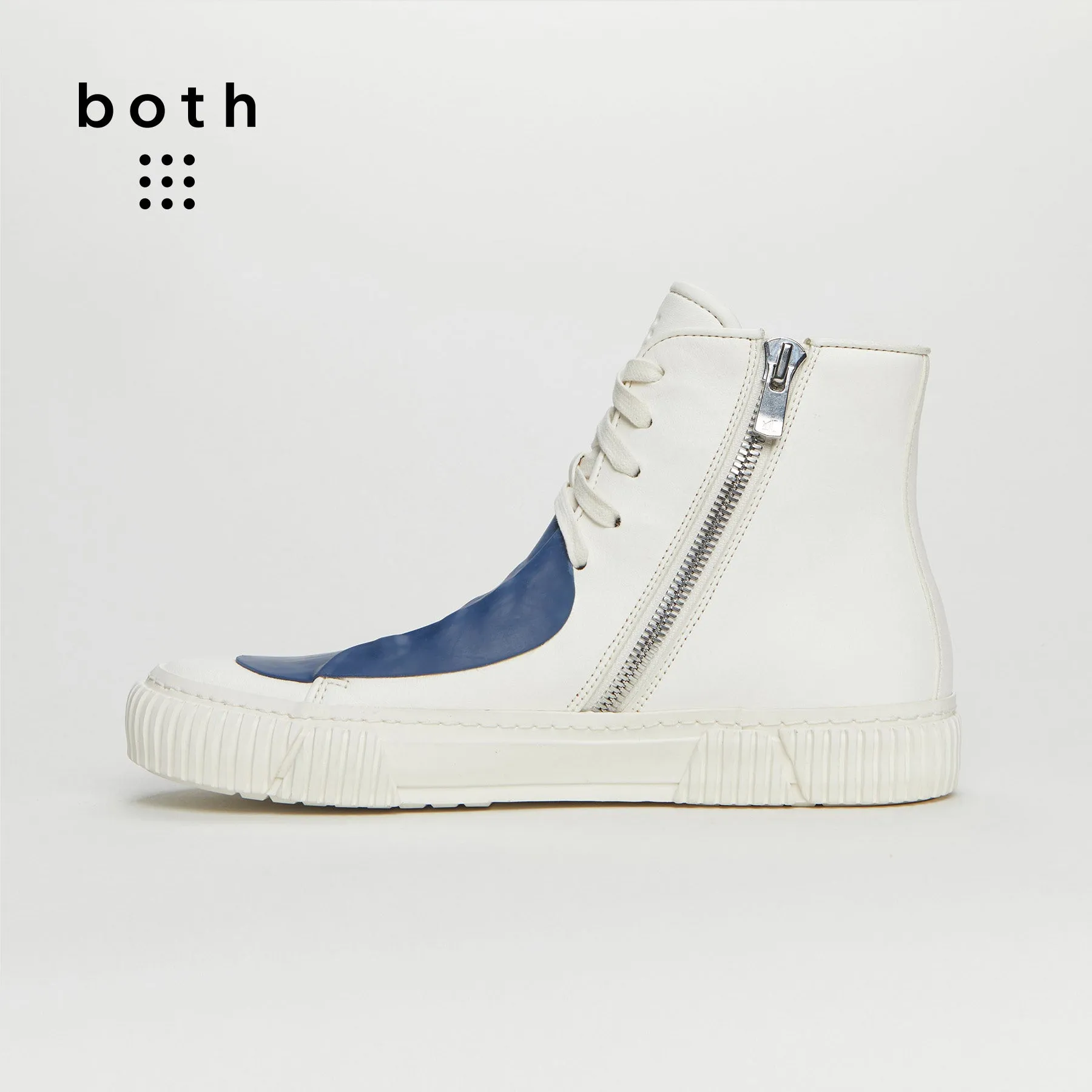 both-Rubber patch High-top-WHT/BLU sold by both product image thumbnail 2